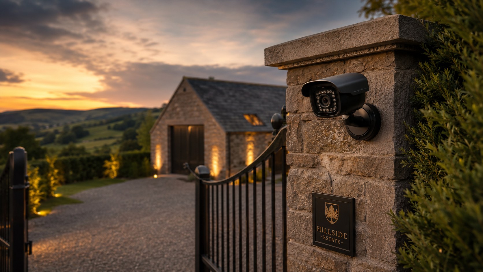 CCTV protecting a rural property