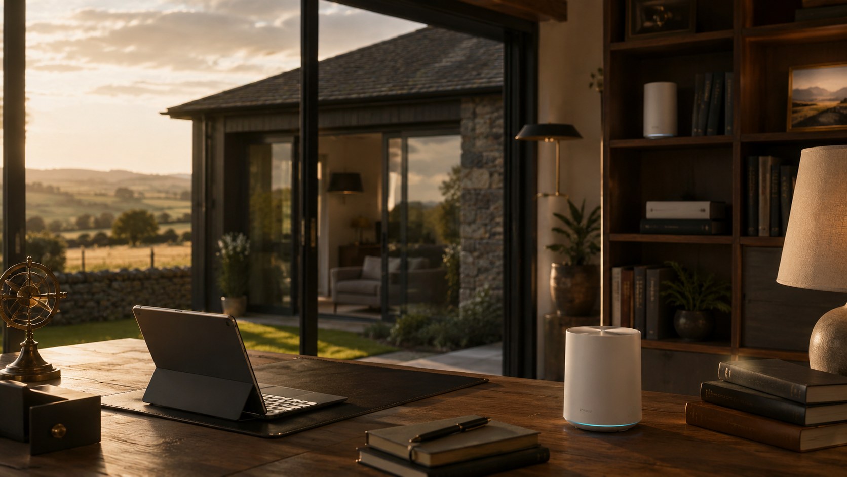 Modern home with professionally planned Wi-Fi coverage